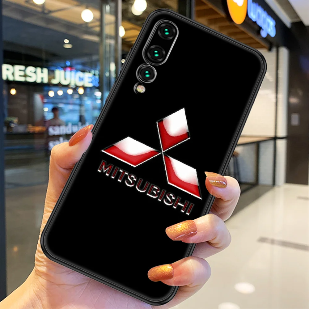 

Mitsubishis car logo Phone case For Huawei P Mate P10 P20 P30 P40 10 20 Smart Z Pro Lite 2019 black soft prime pretty Etui trend
