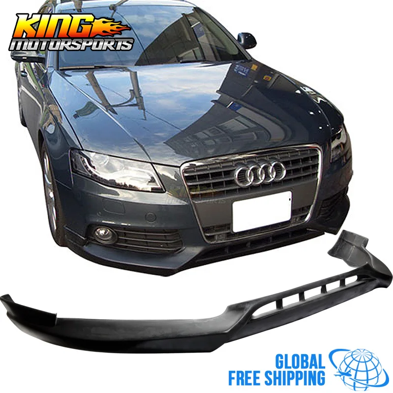 Подходит для AUDI A4 B8 2009 2012 годов передний бампер спойлер искусственная