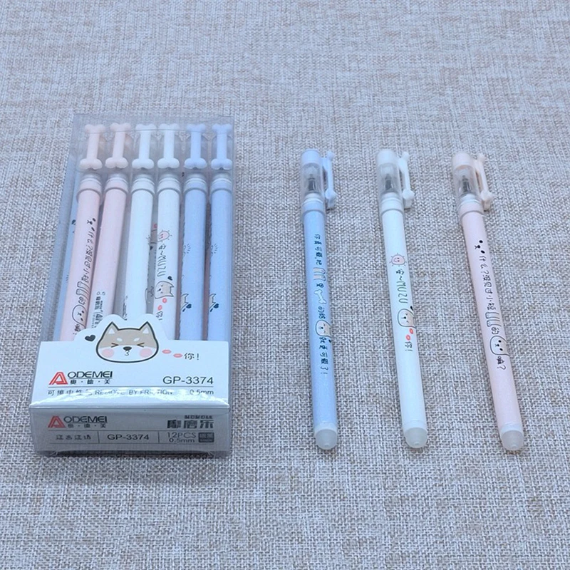 Ручка гелевая стираемая с голубыми чернилами 3 шт./компл. 0 5 мм| |