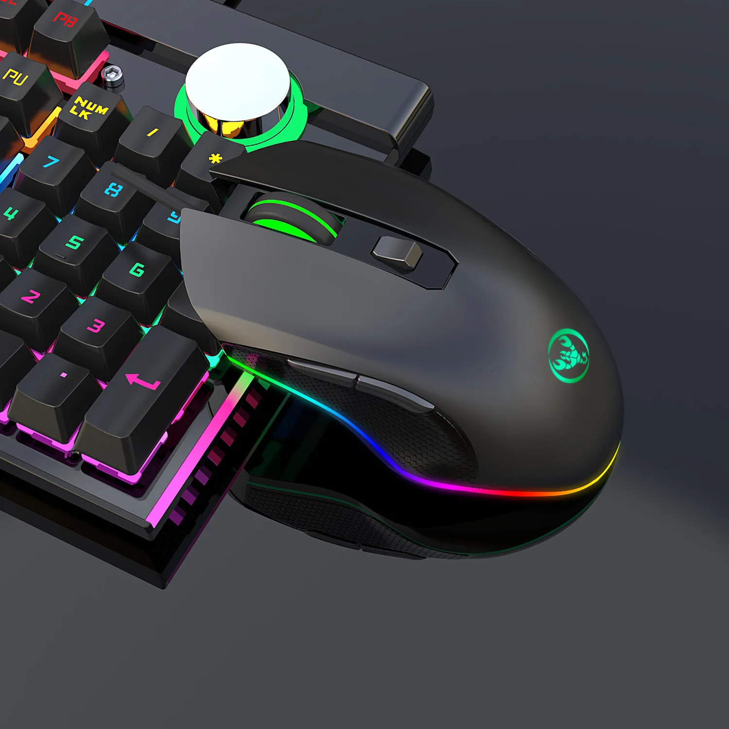Проводная мышь RGB конкурсная игровая мышь Четыре Archives регулируемая для достижения 6400 точек/дюйм 7 кнопок мыши игра для ПК ноутбук офисная игра
