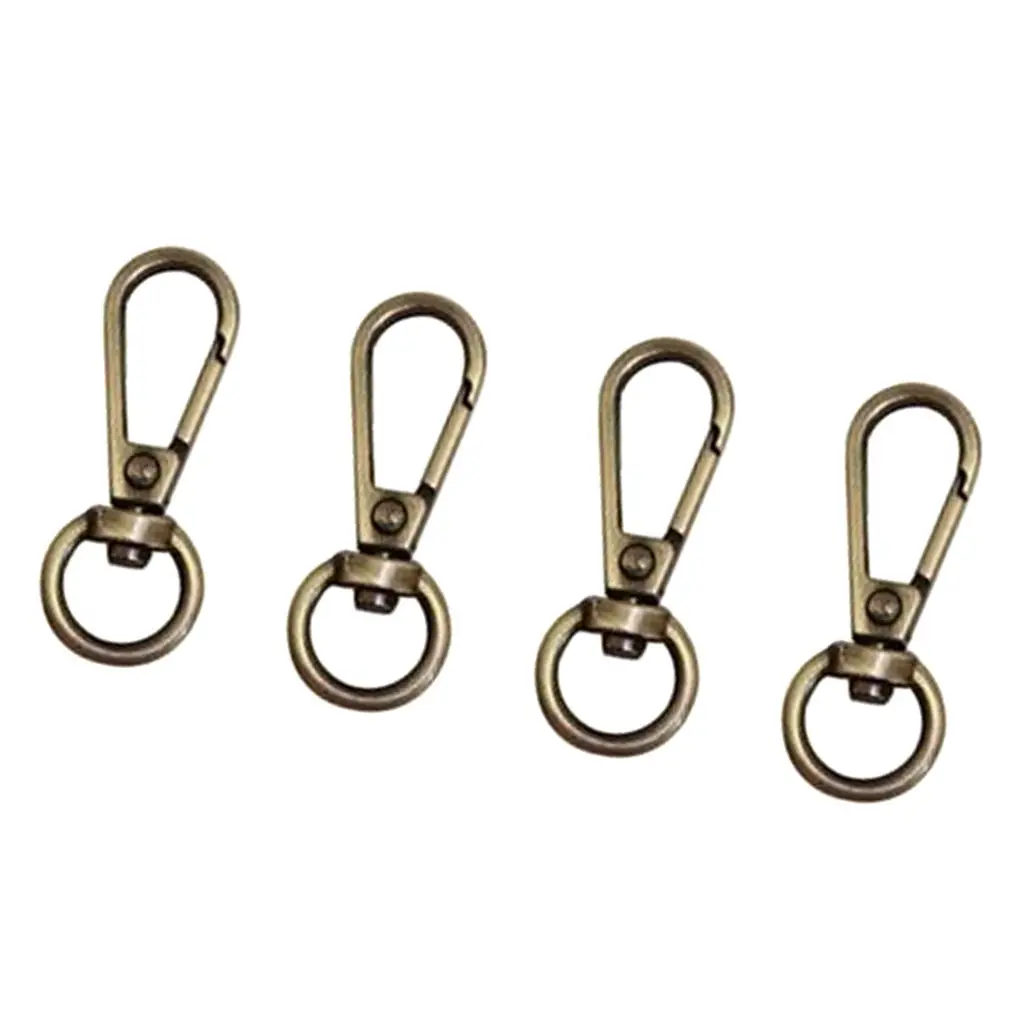 

4 Pcs Metal Swivel Snap Hooks Buckle Lobster Clasps Leash Clips for Dogs Backpacks Bags Straps Harnesses