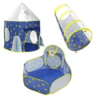 3 в 1 Детская Портативный игровые палатки вверх туннельная палатка для детской комнаты или на открытом воздухе ракета игрушки для детей