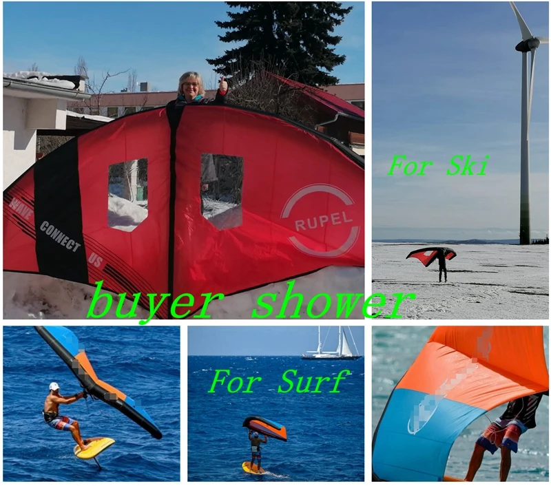 Самый большой размер! Лыжная Surf крыло Фольга виндсерфинга веревка для надувной