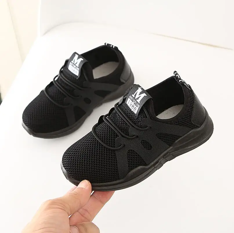 Кроссовки Детские сетчатые с надписью дышащие повседневные | Детская одежда и