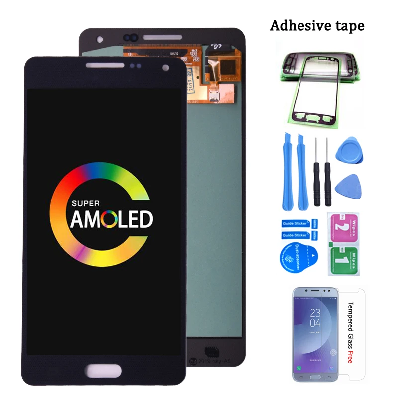 Super Amoled для Samsung Galaxy A5 2015 A500 A500F A500M ЖК дисплей + сенсорный экран дигитайзер в