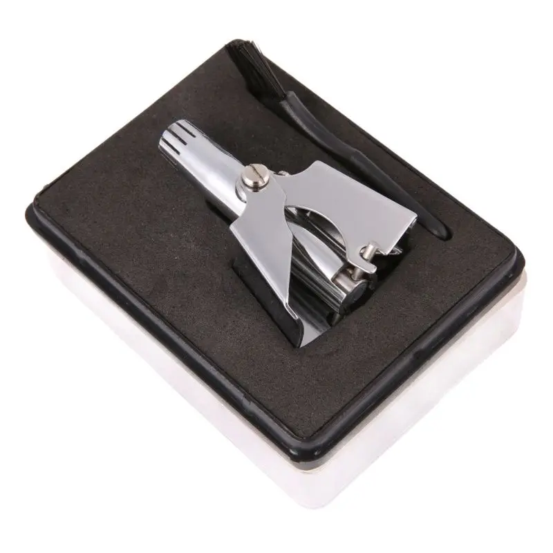 Ручной триммер для мытья носа из нержавеющей стали механический волос в носу