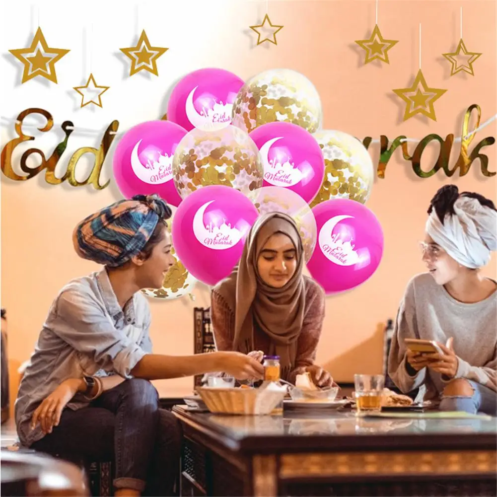 2020 воздушные шары Eid Mubarak клипсы для воздушных шаров помощи Мубарак Декор Рамадан