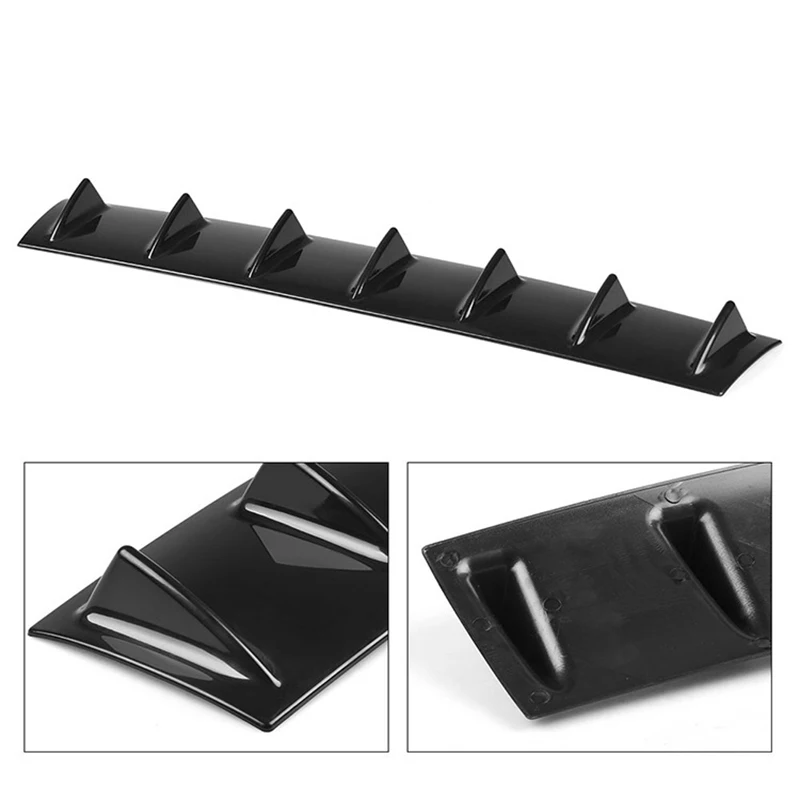 Универсальный черный Автомобильный диффузор для заднего бампера сплиттер Акула
