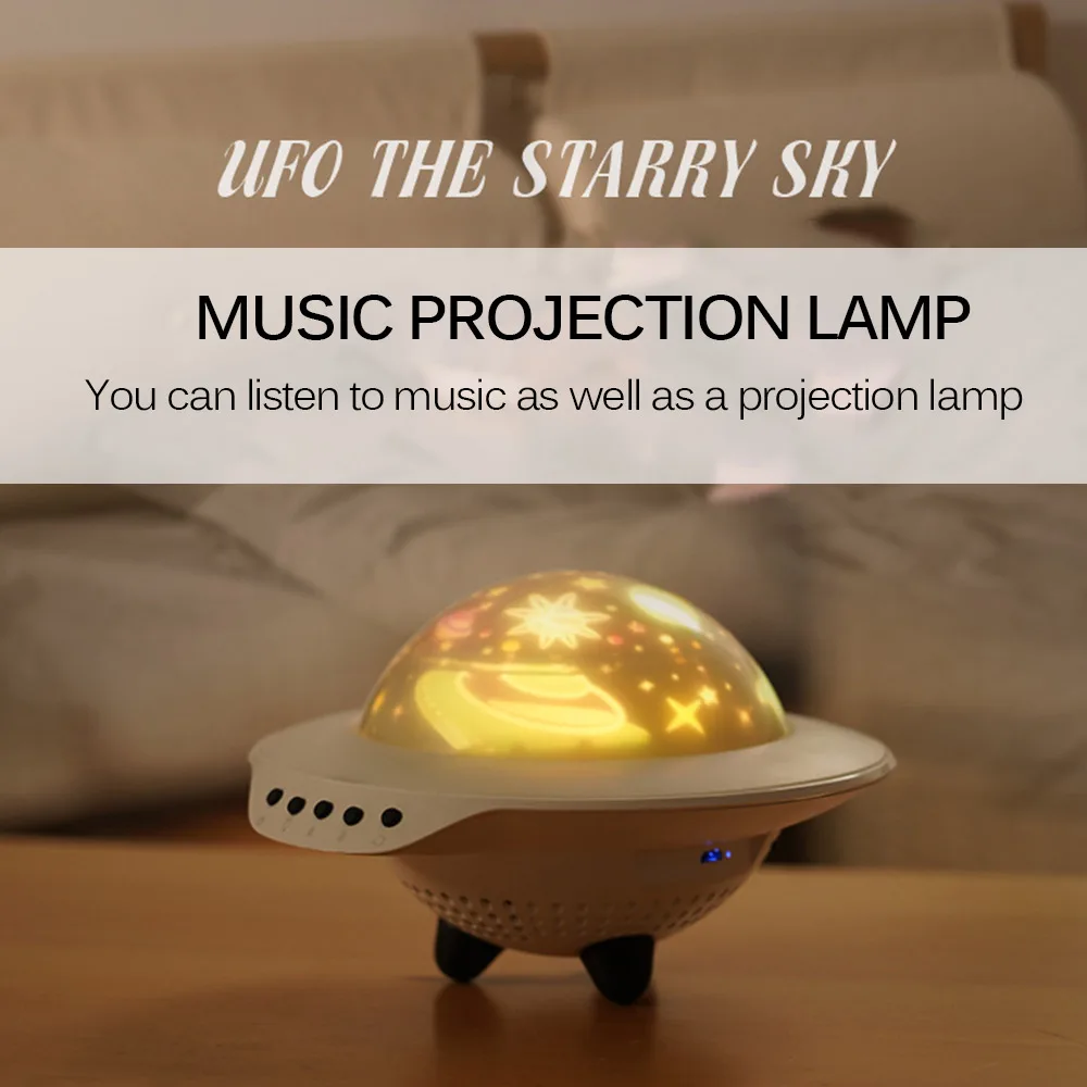 

2020 USB Charging Mini Bluetooth Speaker Led Crystal Magic Ball Stage Lighting Effect UFO Bluetooth Home Atmosphere Light Gift