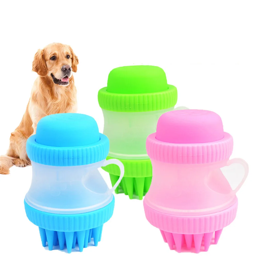 Щетка для мытья собак и щенков многофункциональный инструмент душа силиконовый