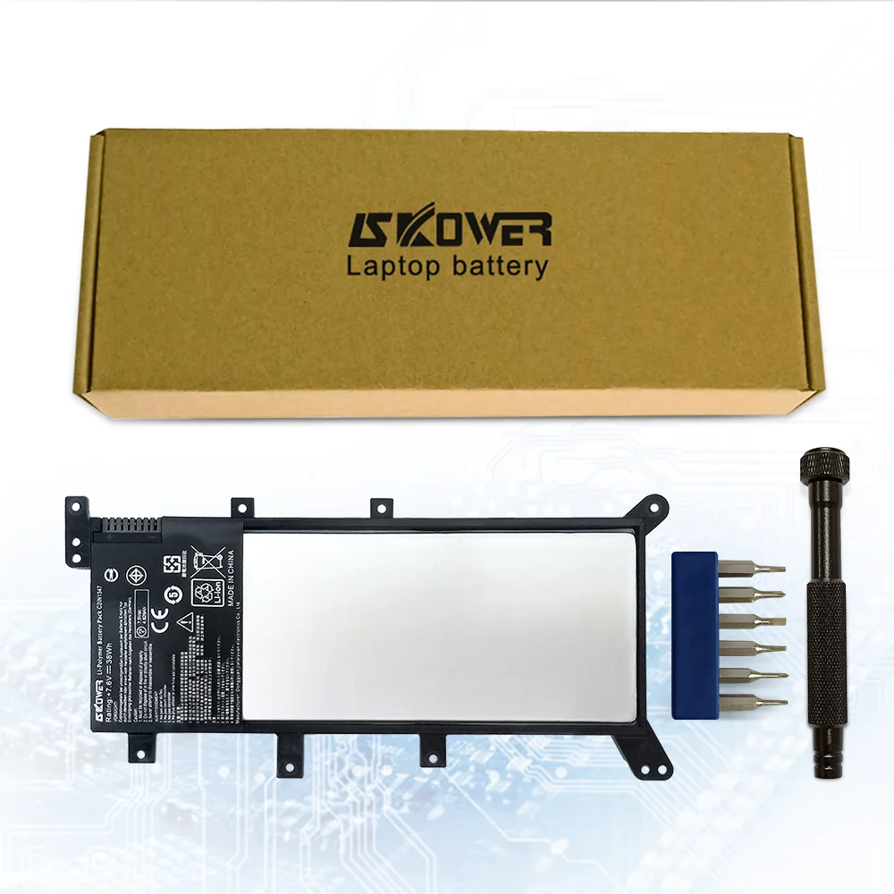 SKOWER Аккумулятор для ноутбука Asus X555 X555L X555LA X555LD X555LN X555MA Series C21N1347 38 Втч + Бесплатные
