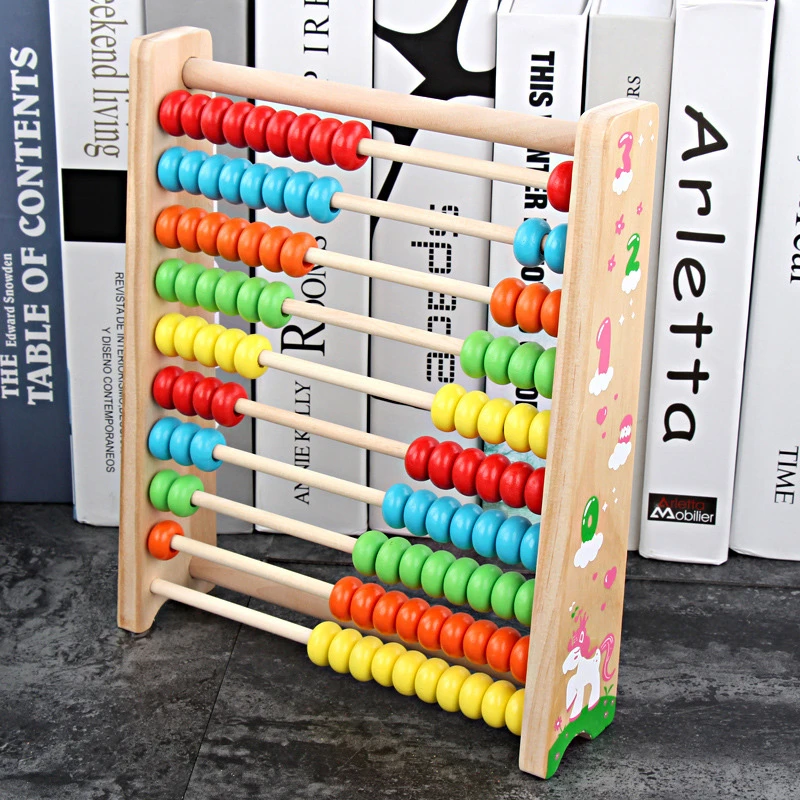 Wooden Children Colourful Digital Ten Archives Calculation Frame With An Abacus Child Initiation Good | Игрушки и хобби