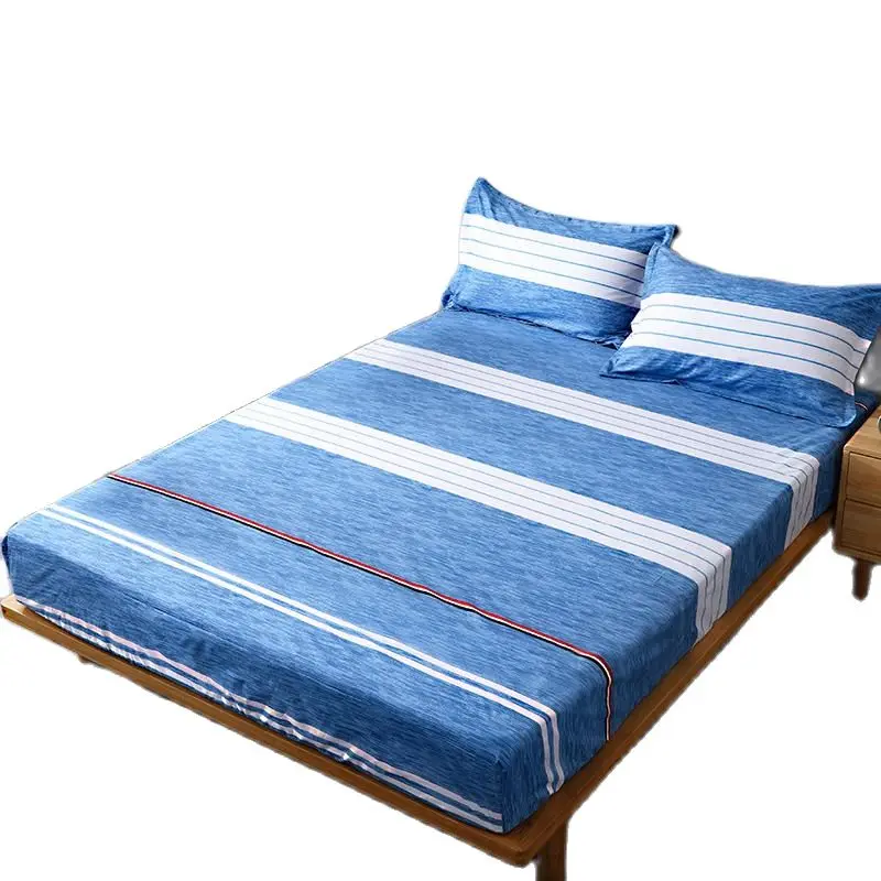 

Waterproof Bed Linens Fitted Sheet with Elastic Bands Twin Queen King Mattress Cover 150X200 180x200 Bedspread No Pillowcase