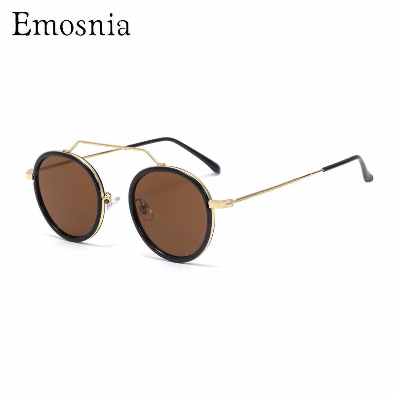 

Солнцезащитные очки Emosnia с градиентными линзами UV400 женские, модные брендовые дизайнерские круглые солнечные очки в металлической оправе, у...