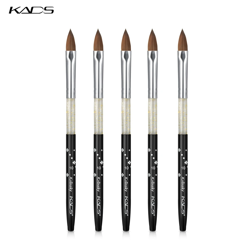 Горячая профессиональный 5 шт./лот 10 # акриловая кисть 100% колонковая ногтей щетка