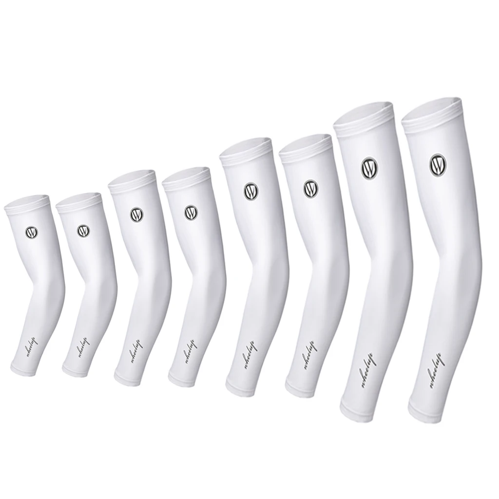 

1 Pair Cycling Summer Ice Silk Arm Warmers Covers Sun Protection Oversleeves