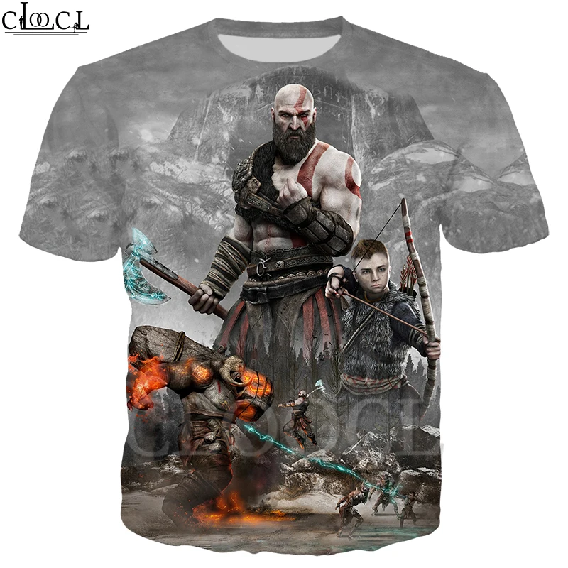 Игровая футболка Kratos God of War женская и Мужская толстовка костюмы тренировочные