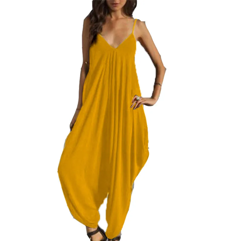 2020 длинный боди модный летний женский комбинезон шаровары Combinaison Femme элегантный