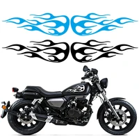 doordash 2pcs motorcycle stickers diy fashion fire totems adornment modelling decals oil hood vinyl decals autobike accessories