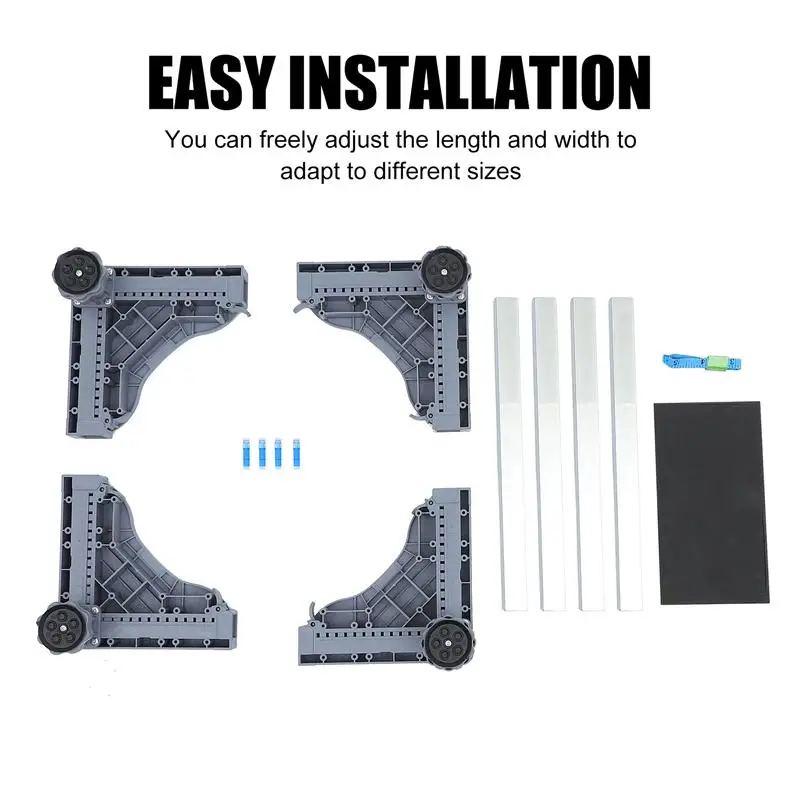 

Removable Washing Machine Refrigerator Base Stand Bracket Washer Trolley Bracket