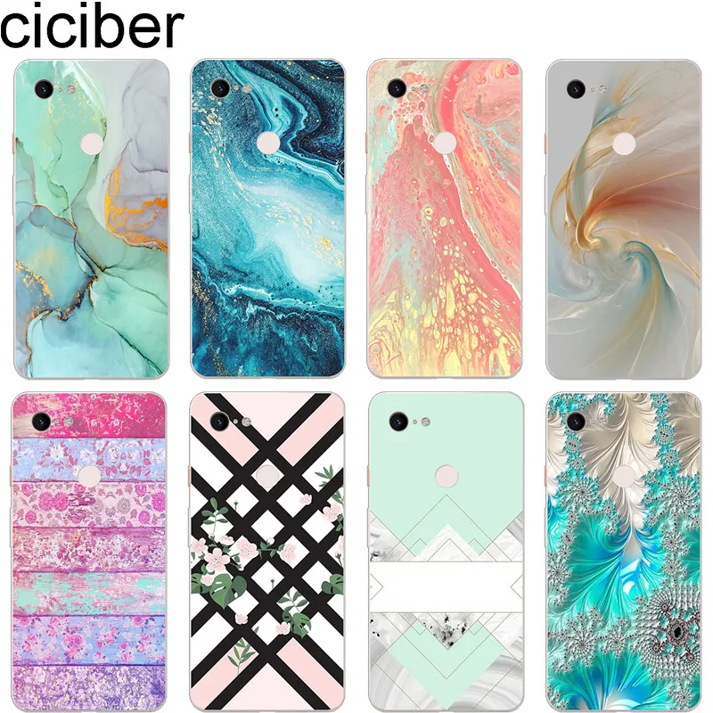 Ciciber модный мраморный Полосатый Мягкий ТПУ чехол s для Google Pixel 3 2 XL телефона задняя