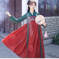 new hanfu traditional chinese clothing festival outfit ancient folk stage performance dance costumes stage costume women