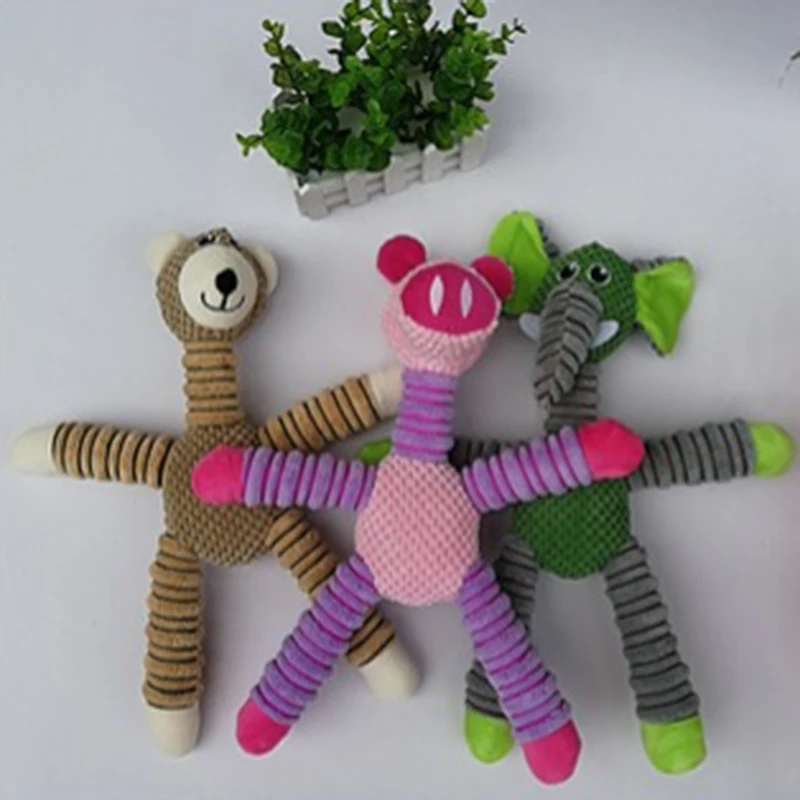 

Игрушка для домашних собак плюшевые игрушки для собак устойчивость к укусам пищащая звуковая игрушка для домашних питомцев для чистки зубо...