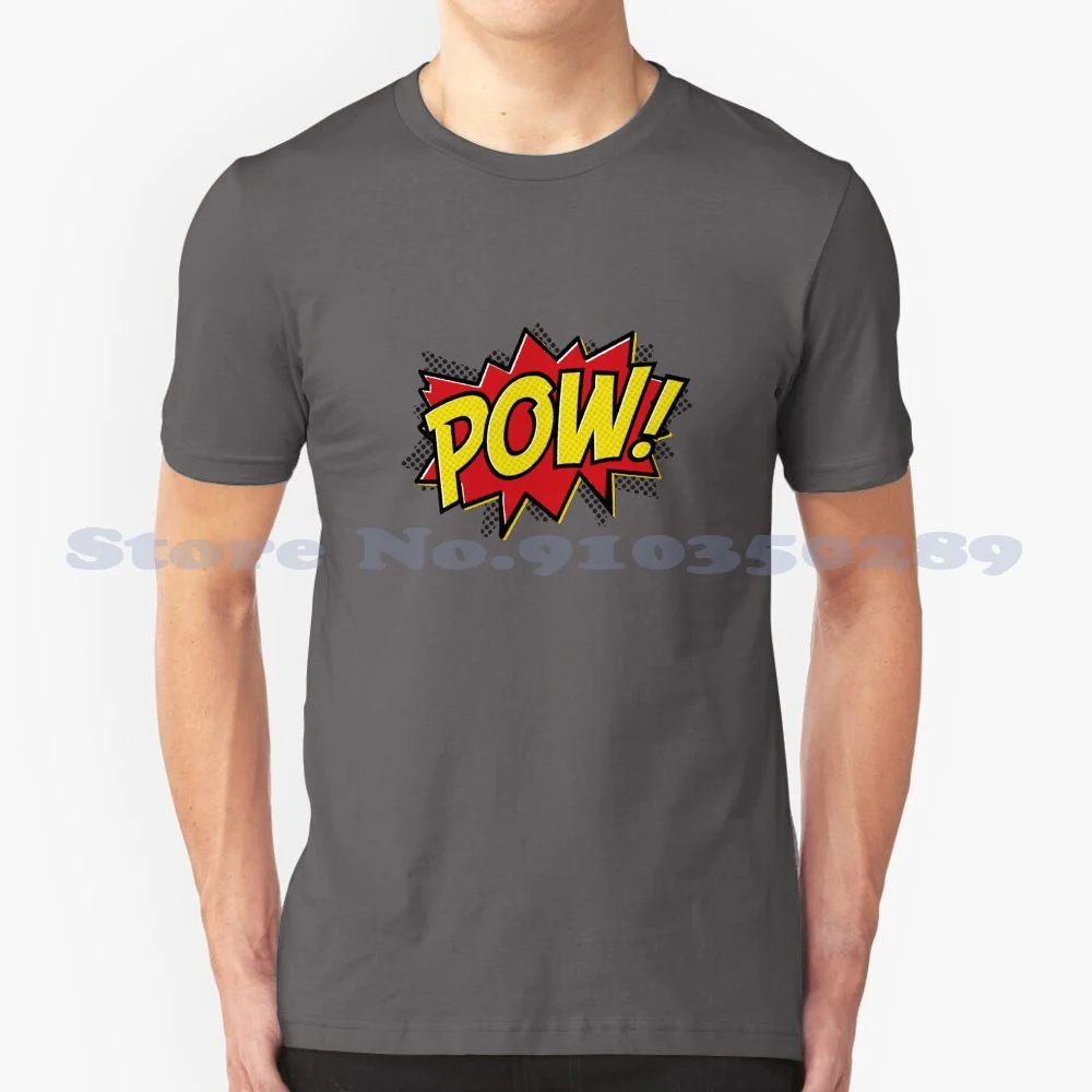 

Модная футболка с модным дизайном Pow, комикс-книжка Pow Dc
