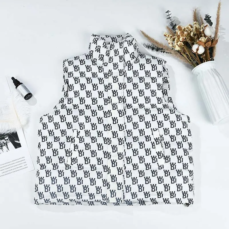 

2021 Winter Women's Warm Solid Stand Collar Vest Waistcoat Windproof Lightweight Gilet Warm Female Duck Down Coat Sleeveless