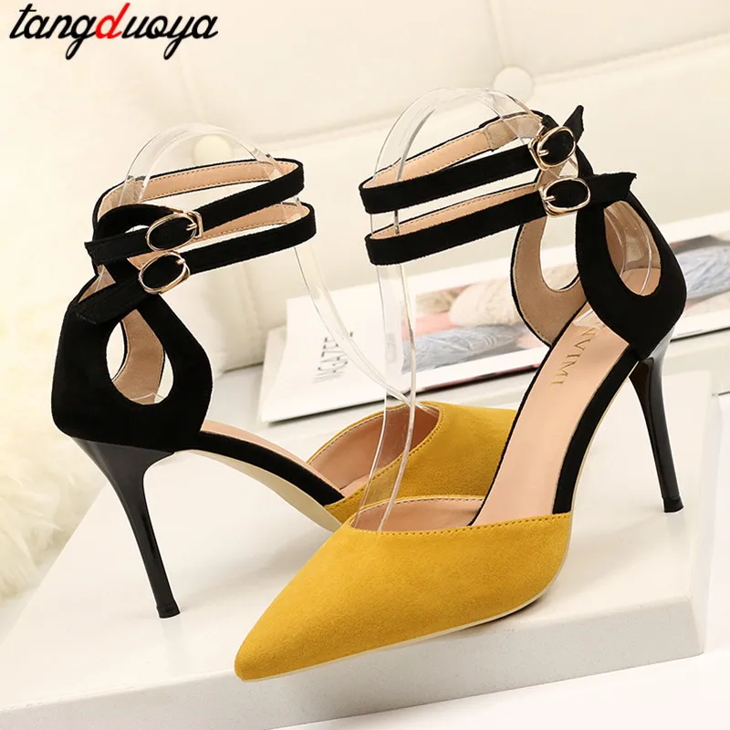 Туфли-лодочки с ремешком на щиколотке Женская обувь 2020 Женские туфли-лодочки