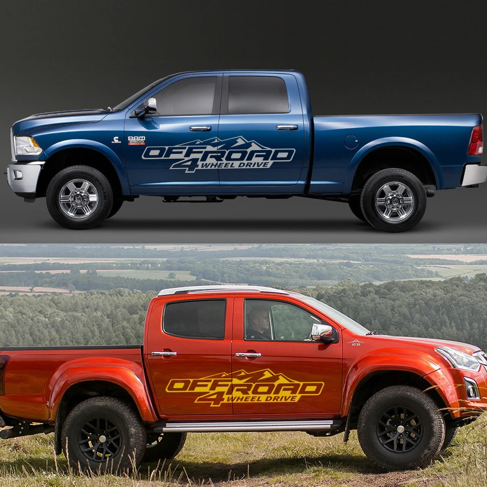 2 шт. для пикапа Ford Ranger Raptor Isuzu Dma Nissan NAVARA Toyota Hilux Tacoma DIY Автомобильная боковая