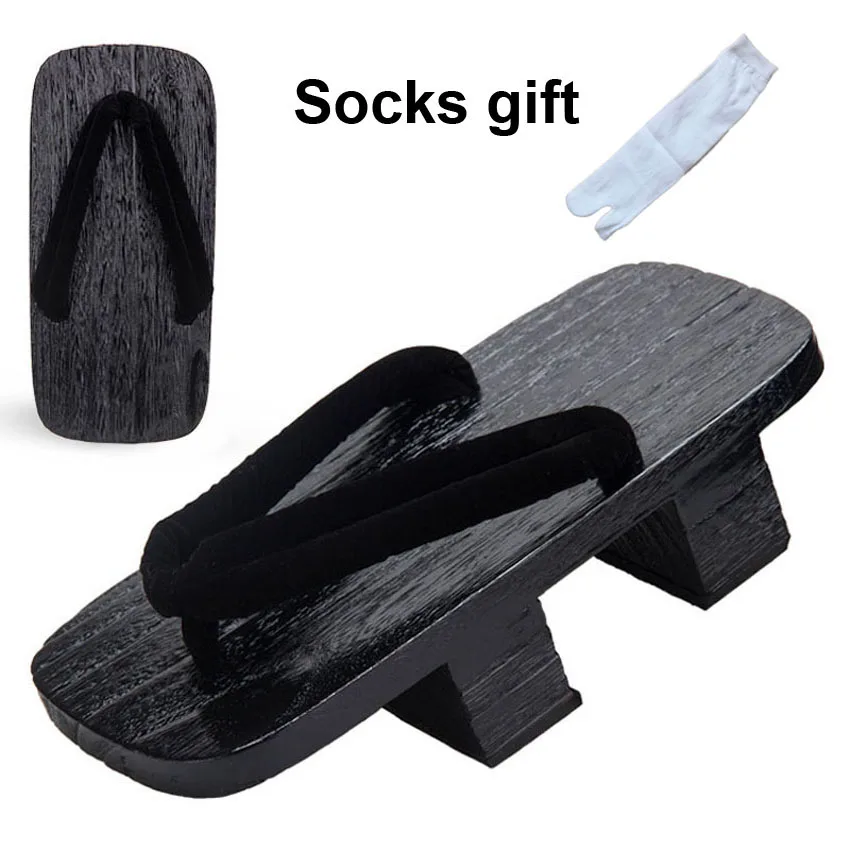 Японские самураи пауловния Дракон принт гэта сабо для мужчин деревянные Наруто сандалии уличная Этническая Косплей китайская обувь с носками