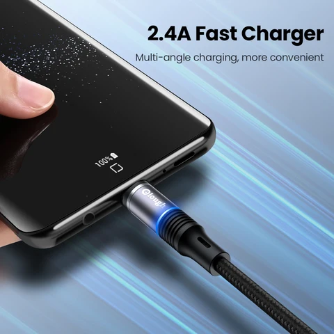 Магнитный кабель Micro USB Elough для iPhone 13, 12 Pro, Xiaomi Mi 8, Samsung, Huawei, магнитное зарядное устройство, кабель USB Type-C для быстрой зарядки