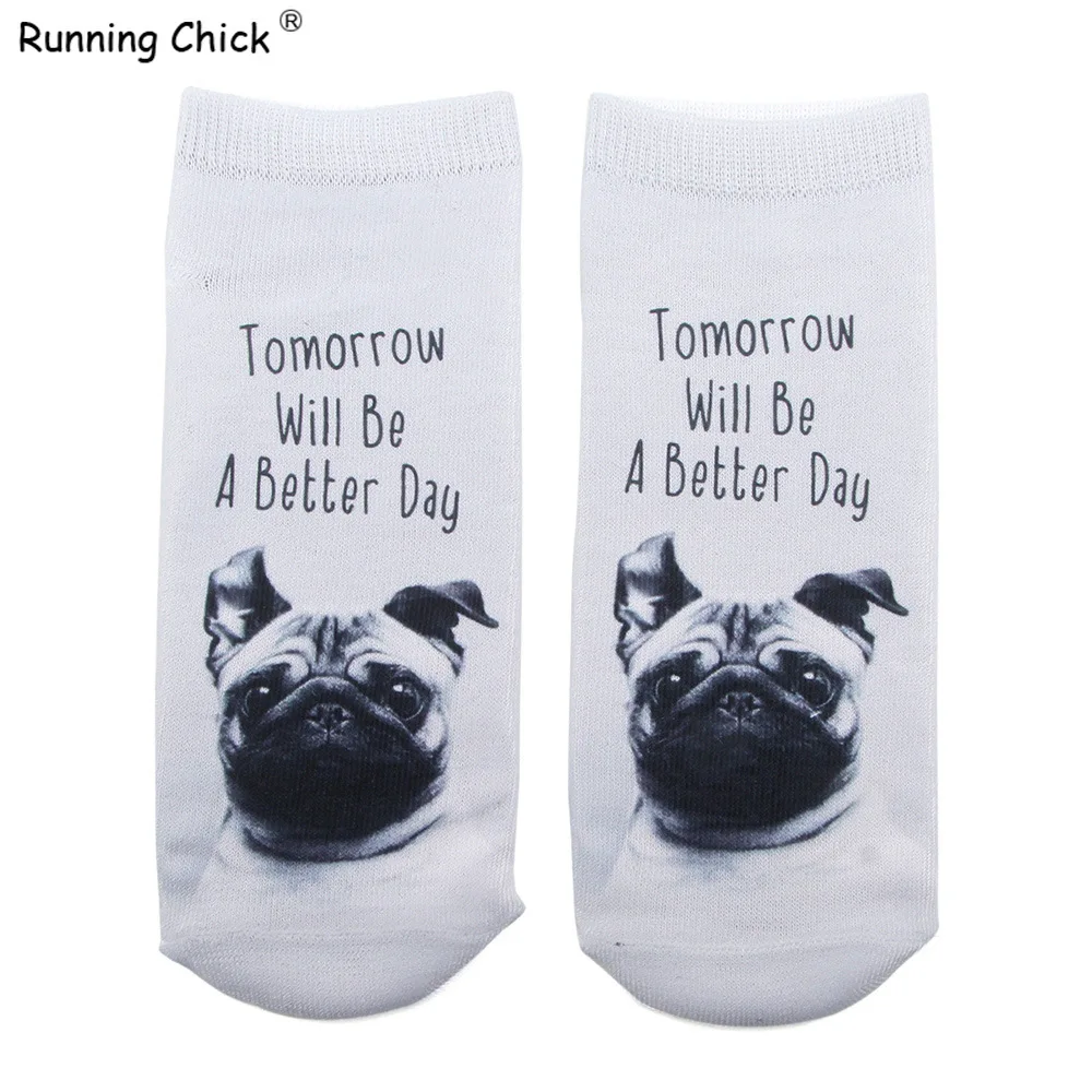 Модные носки с 3D принтом щенков бегущих цыплят|socks fashion|socks printsocks sock |