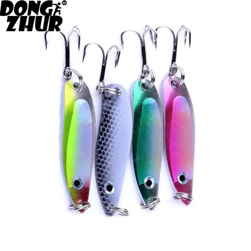 

Приманка для ловли форели, разноцветная, в виде ложки, 4 шт./лот