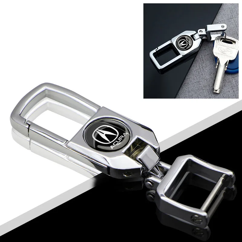 

Car Decoration Interior Metal Waist Hanging KeyChain for Acura Integra TL TLX ILX RL NSX ZDX MDX RDX TSX RSX RLX Car Accessories