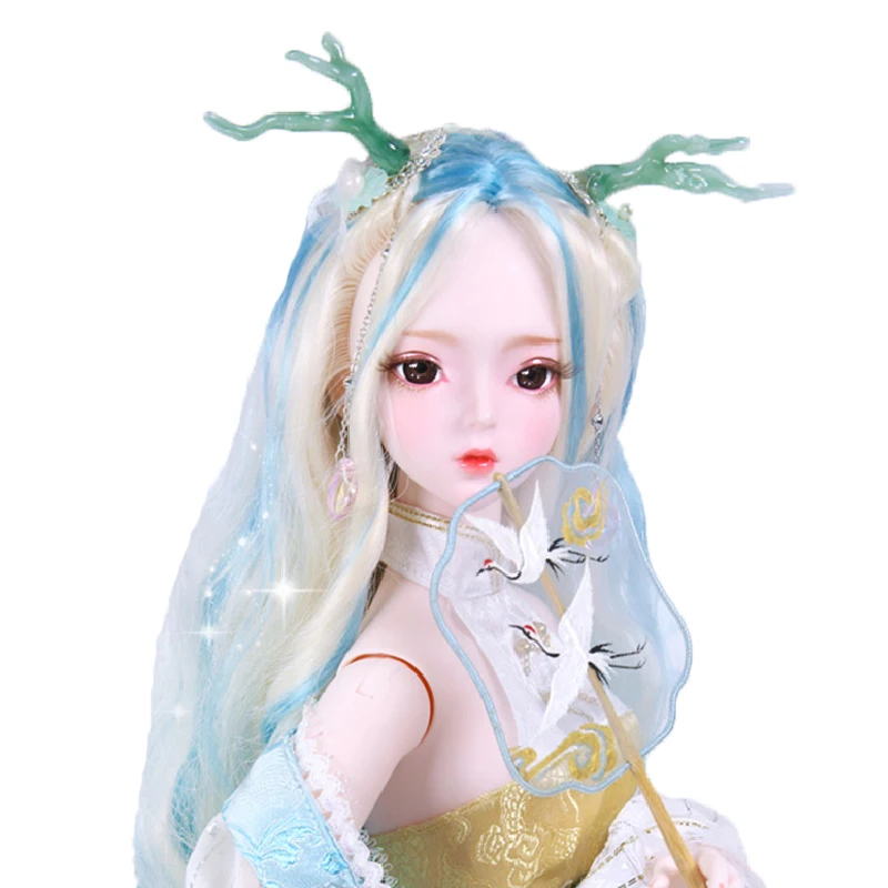 1/3 шарнир тела 62 см дракон принцесса ручная роспись макияж костюм с одеждой обувь