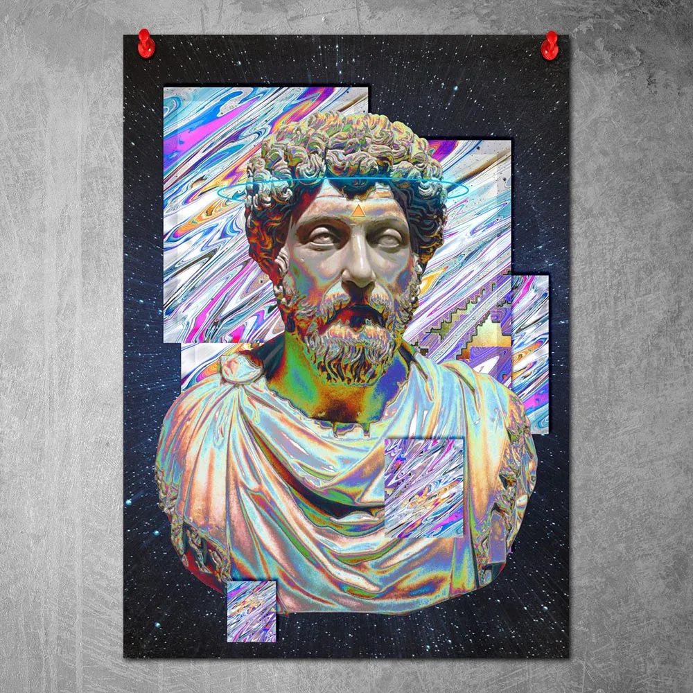 

Modern Canvas Poster Marcus Aurelius Wall Art Painting Nordic Posters and Prints Wall Pictures for Home Decor No Frame