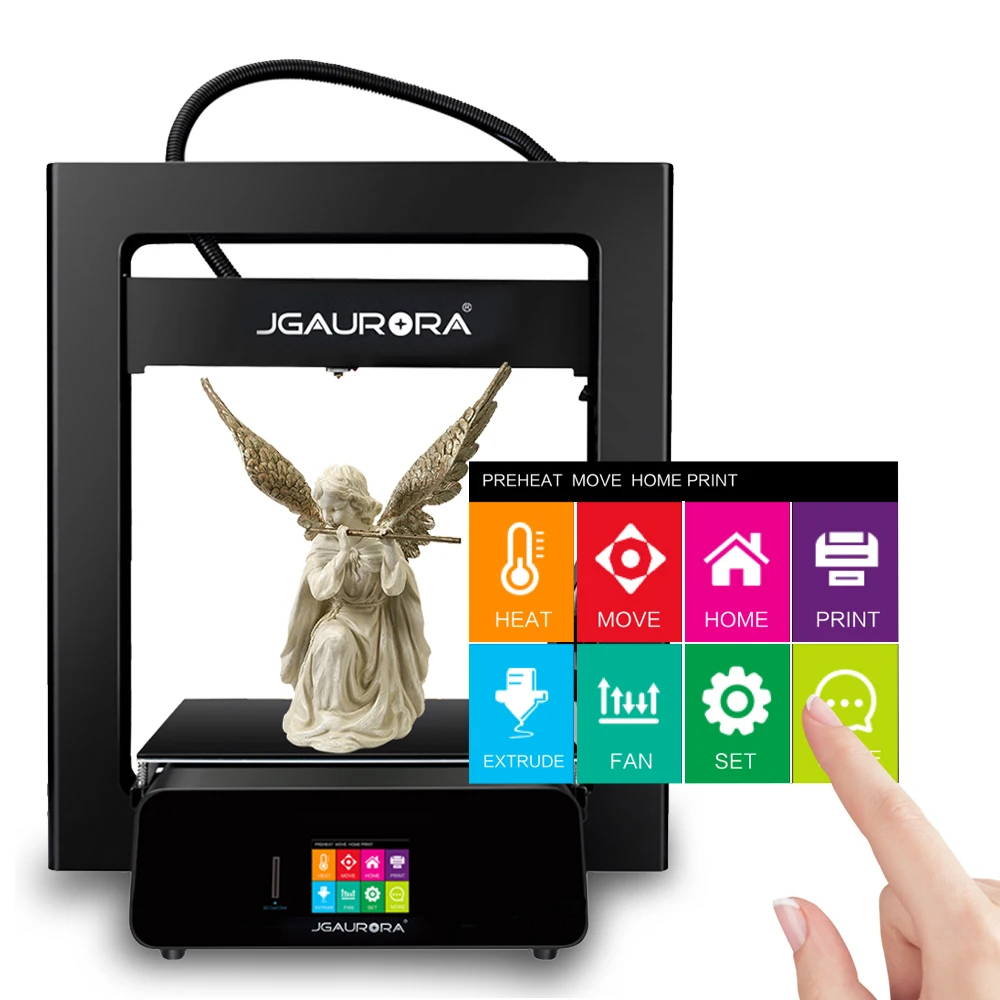 JGAURORA 3d принтер A5 обновленный A5S полностью металлический очень высокая точность большой размер печати 305x305x320 мм Impresora 3d