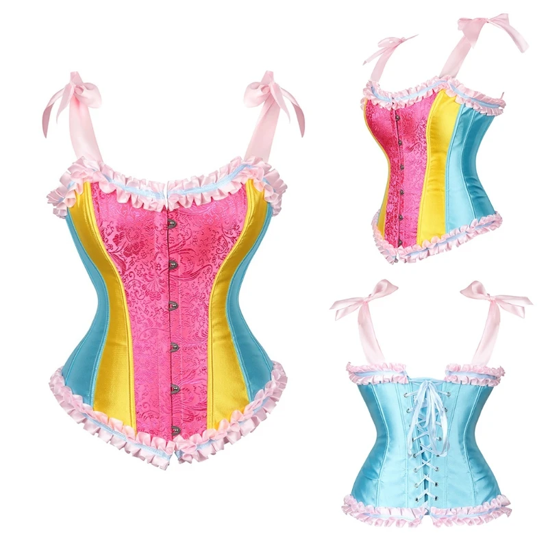 

Vest Tops For Women Sexy Square Collar Satin Sexy Backless Bustier Corset Crop Tops Women Sleeveless Summer Top Cropped