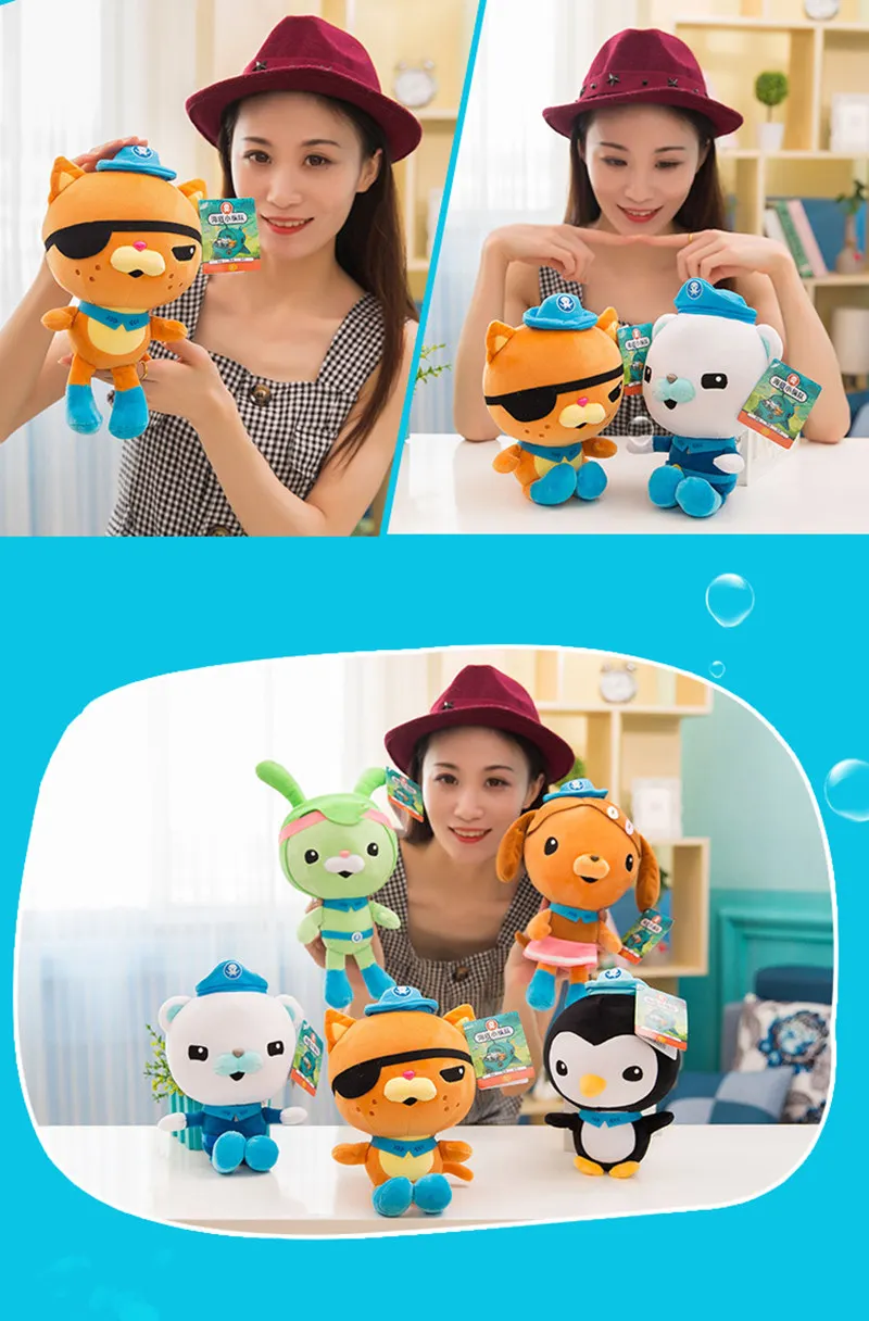 Оригинальные Octonauts 46 см/30 см/19 см Плюшевые игрушки Барнакл песо Kwazii Tweak игрушечные животные подарок на день рождения ребенок Рождественская игрушка