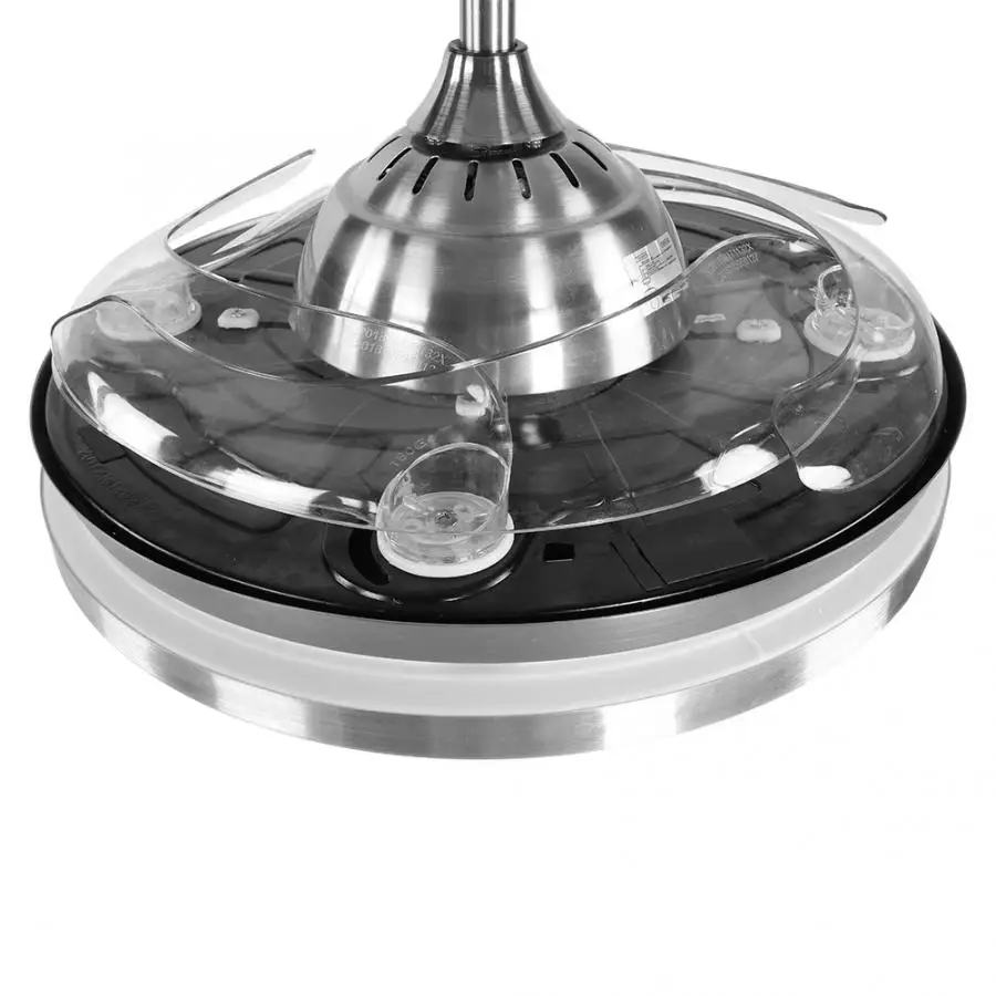 Светодиодный потолочный вентилятор с 4 лопастями 3 меняющихся цвета 42 дюйма