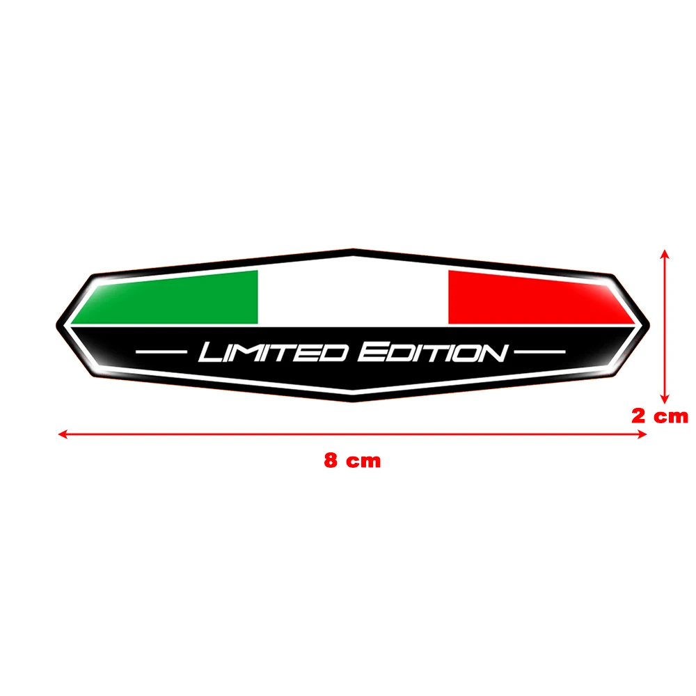 

3D Italy Limited Edition Sticker Italia Flag Decals Case for Car Decals PIAGGIO VESPA GTS 300 GTV LX 150 Sprint Aprilia Ducati