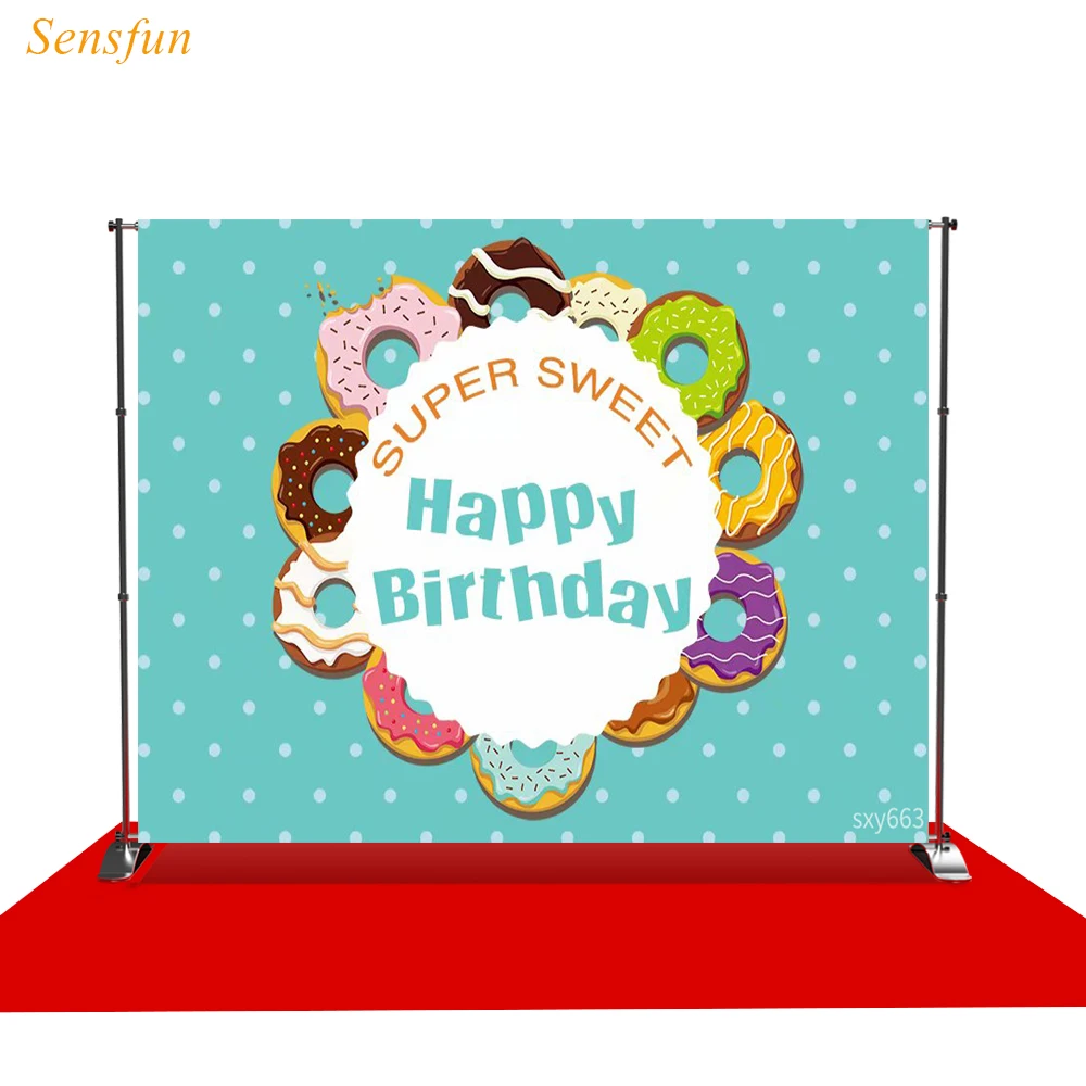LEVOO фотографии фоном пончик Мороженое на день рождения милое ткань изготовление