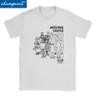 Howl's движущиеся бриллианты аниме ghiсот Миядзаки свободные хлопковые футболки с круглым вырезом Яркие Новые поступления Топы