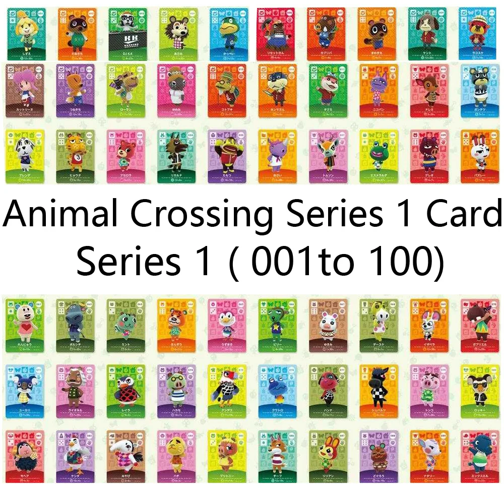 Карта для скрещивания животных Amiibo nfc-карта NS Games серии 1 (от 001 до 100) | Безопасность