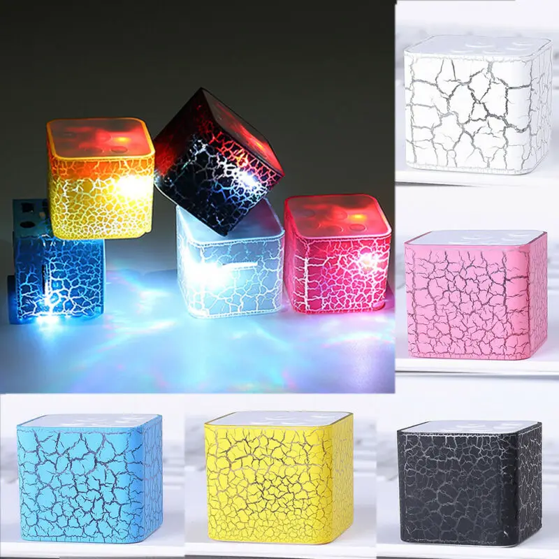 Портативный светодиодный мини Bluetooth беспроводной динамик TF стерео MP3 USB плеер 5