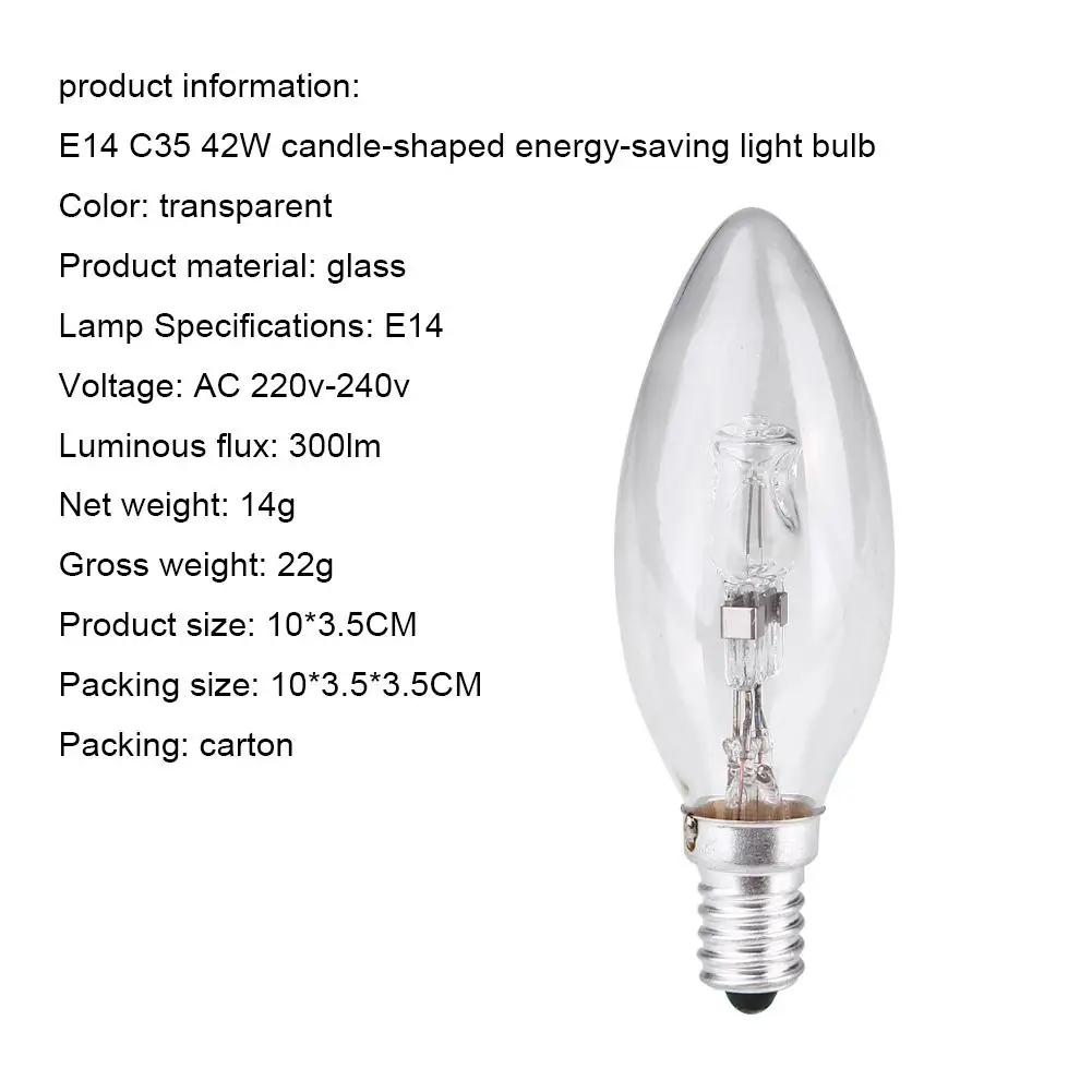 Halogen Lamp Energy Saving Household New LED Lighting Bulb Candle Shape Fixture | Лампы и освещение
