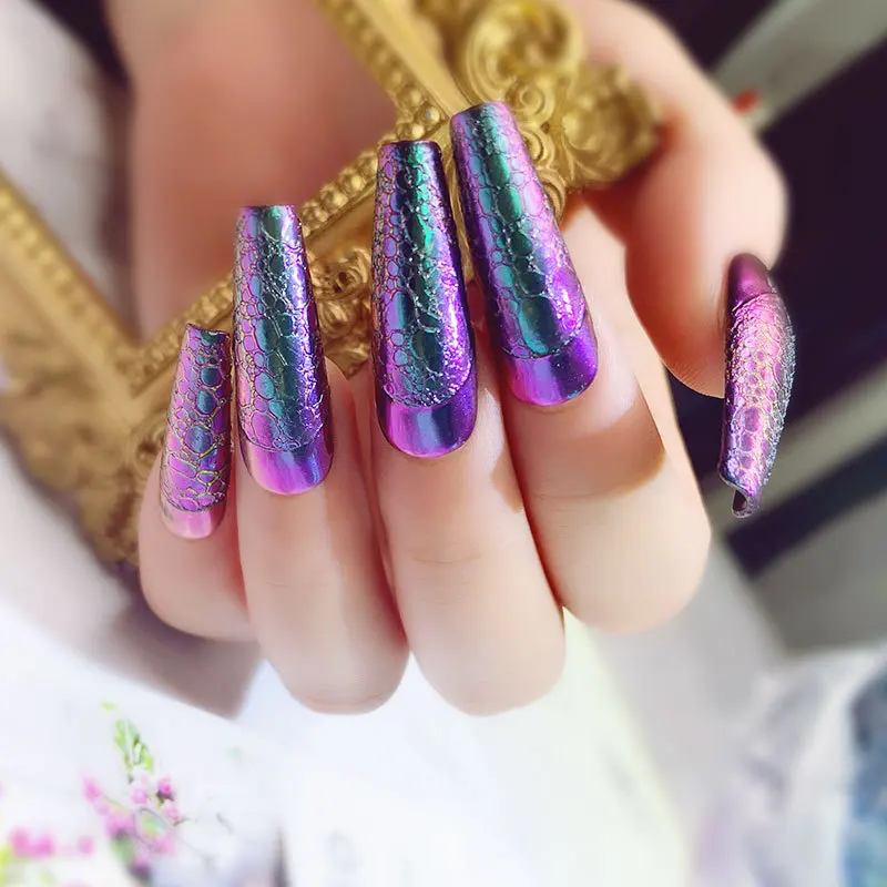 Новинка 1 г однотонная Волшебная зеркальная пудра хамелеон с блестками для