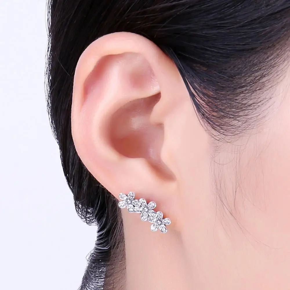 Женские корейские серьги JewelryPalace с цирконием кубической огранки из